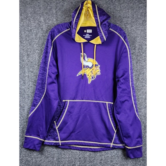 NFL Team Apparel Other - NFL‎ Team Apparel Minnesota Vikings Hoodie Mens Medium Purple Space Dye Pullover